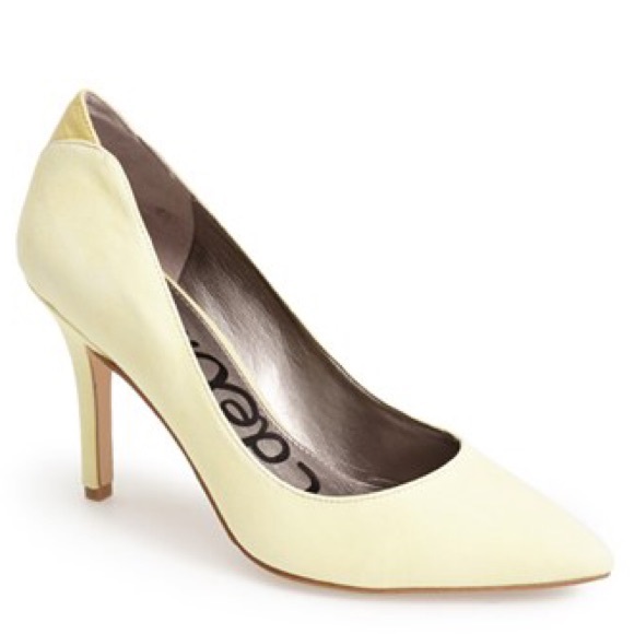Sam Edelman Zola Lemon Heels, size 7