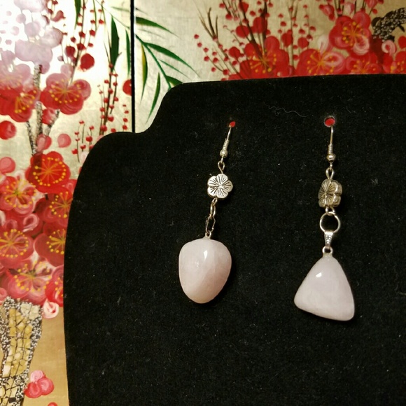 Light Pink (Quartz) Stone Drop Earrings