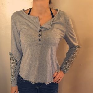 crocheted arm top