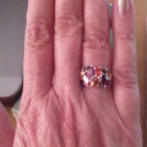 .925 Sterling Silver Multi-stone Ring   (NWOT)