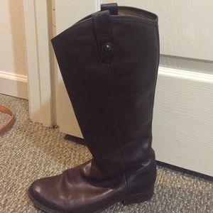 Frye Melissa Button brown boots