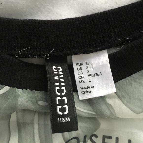 Sheer floral H&M cropped shirt - Picture 3 of 3