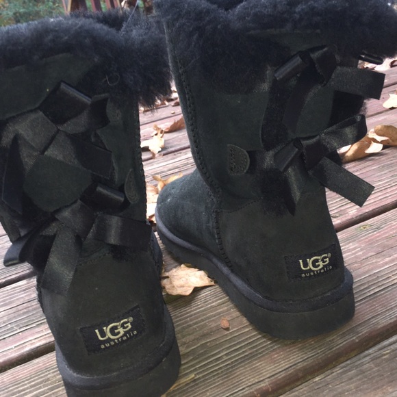 Black UGG Bailey Bow Boot
