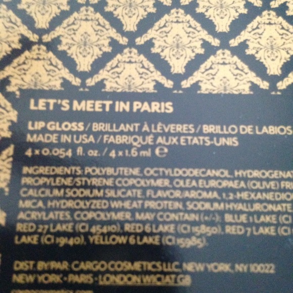 Brand New Cargo Lip Gloss Set Let's Meet in Paris - Picture 3 of 3