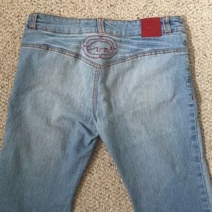 Echo Red denim Capri