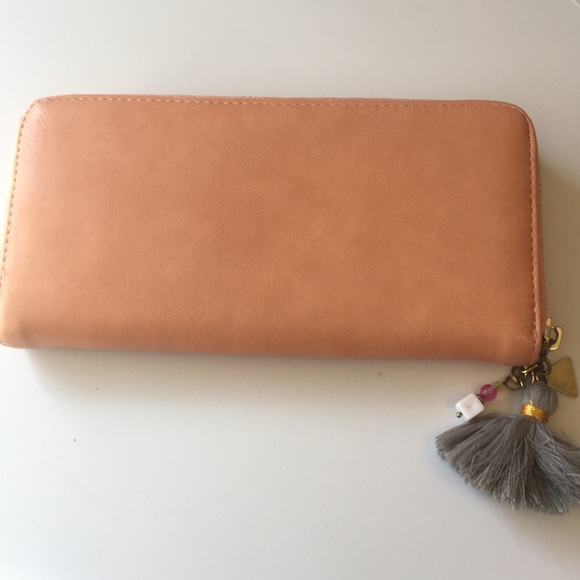 Francesca's Collections Handbags - Blush Wallet with Tassel