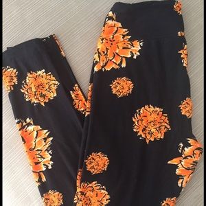 OS Lularoe Leggings Floral Pattern