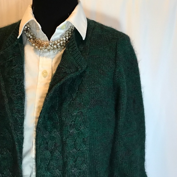 Max Studio Sweaters - Max Studio Hunter Green Angora Sweater Cardigan XL Max Studio Sweaters - Max Studio Hunter Green Angora Sweater Cardigan XL