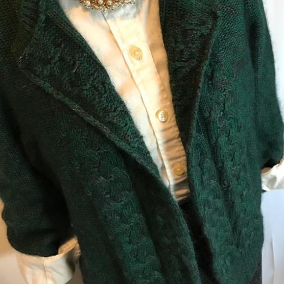 Max Studio Sweaters - Max Studio Hunter Green Angora Sweater Cardigan XL Max Studio Sweaters - Max Studio Hunter Green Angora Sweater Cardigan XL