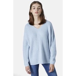 Topshop Baby Blue v-neck Sweater