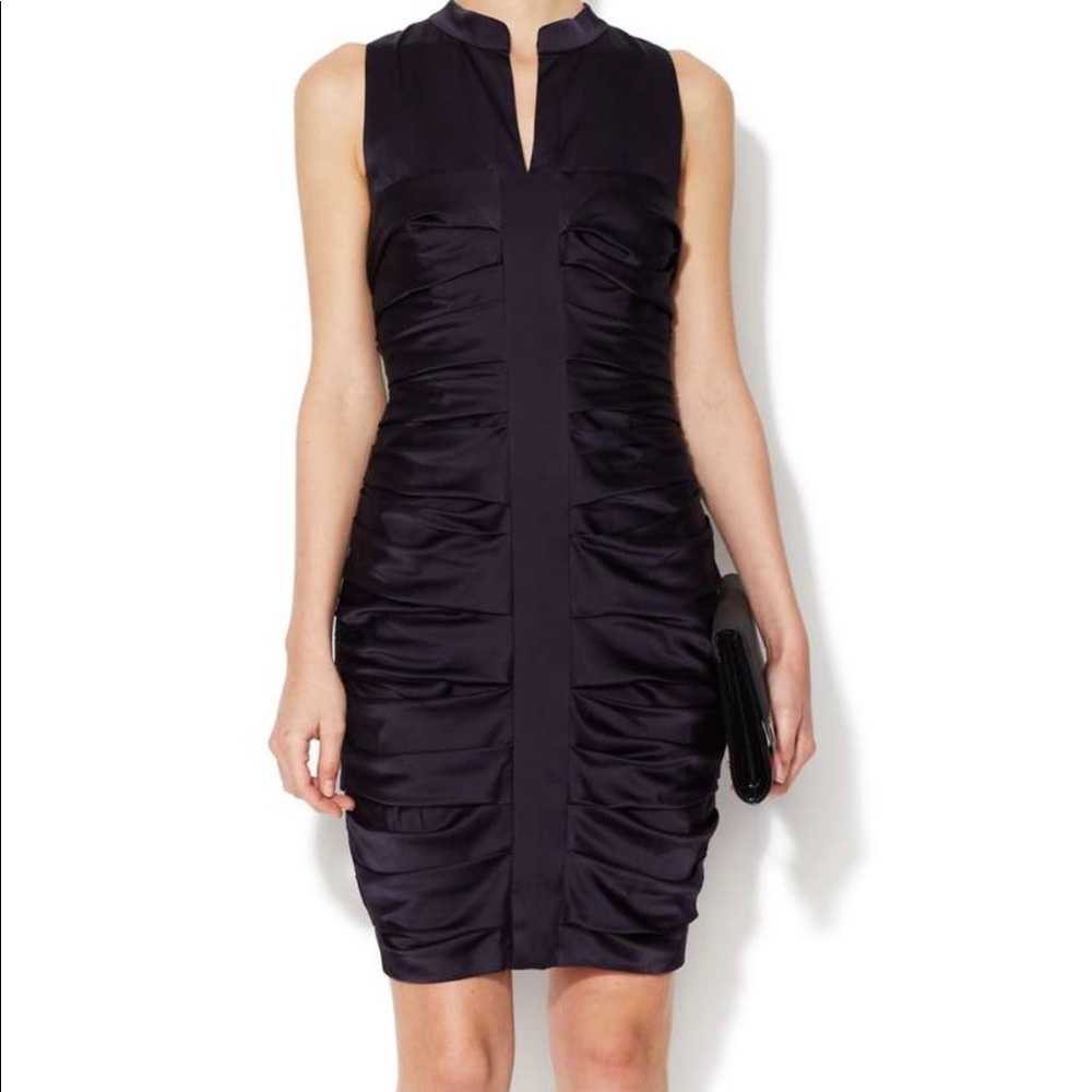 Plum cocktail dress