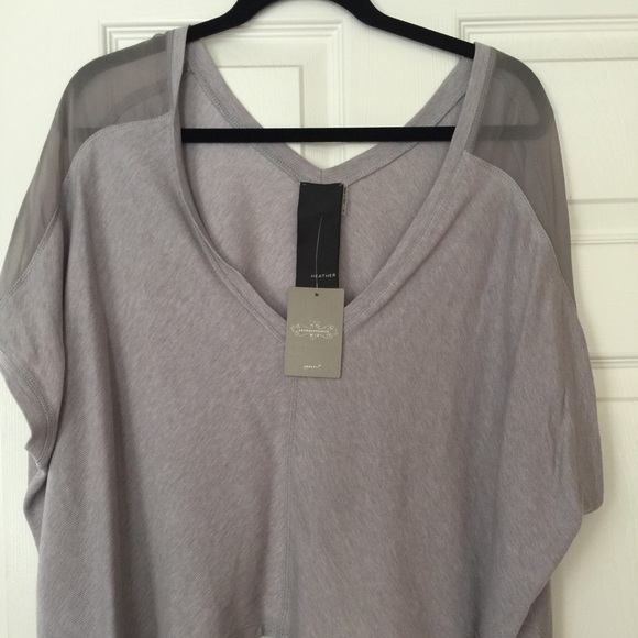 NWT Anthropologie heather grey top
