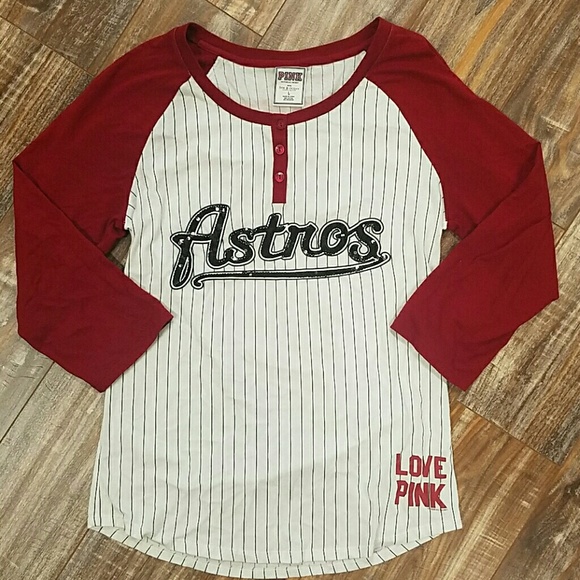 Victoria's Secret Pink Astros baseball T