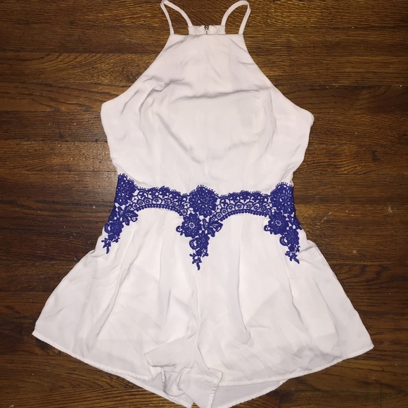 Luxmi Lace Trimmed Rompers