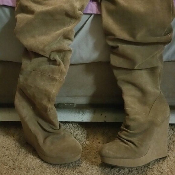 Thigh High Suede Boots