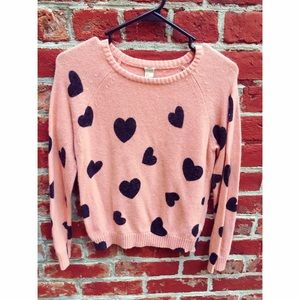 Forever 21 heart sweater