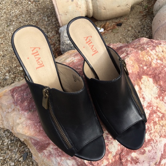 Super spike black mules