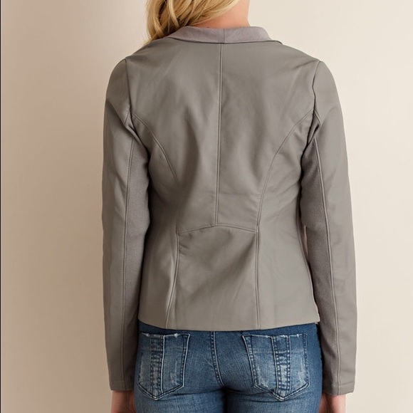 Grey Draped Blazer - Picture 3 of 3