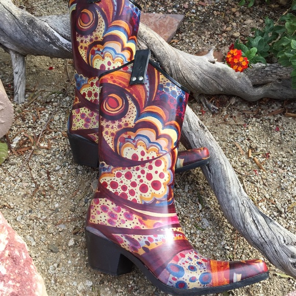 Arty Rubber Cowboy Boots