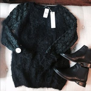 ⚡️FLASH SALE Black Embroidered Millau Sweater⬛️⚫️