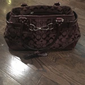Brown Signature  Authentic Coach Bag