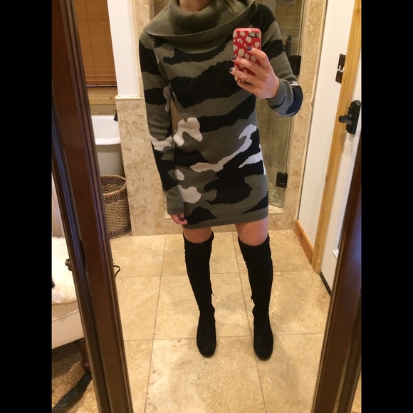 🔴PRICE FIRM Camo Sweater Dress/ Tunic - Picture 4 of 4