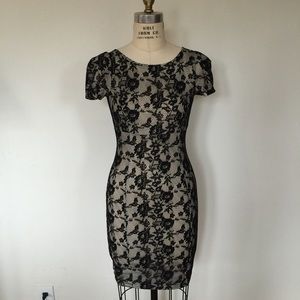 Black lace dress