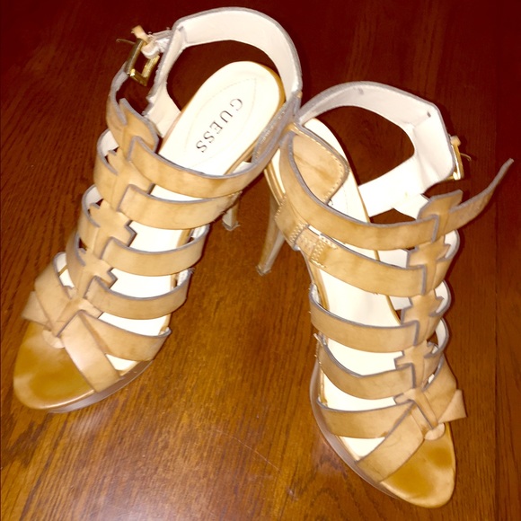 Tan Guess heels