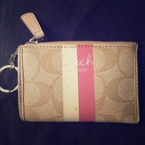 Coach keychain coin purse
