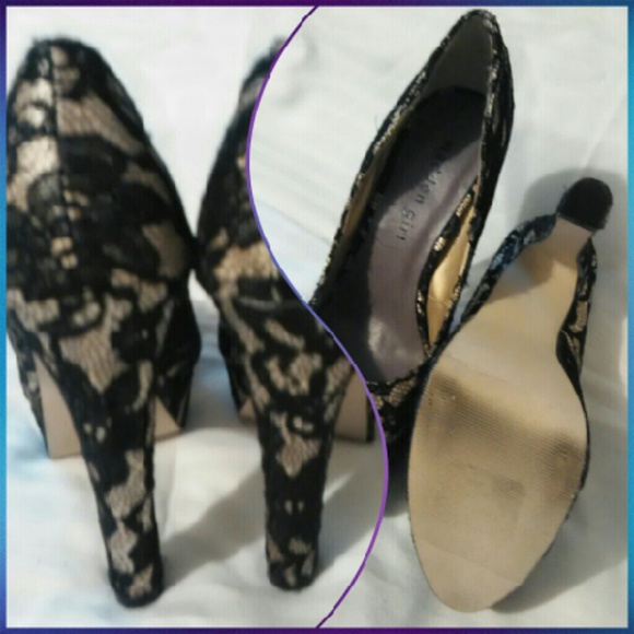 Madden Girl Sexy Satin & Lace platform sz6.5 ~LN - Picture 3 of 4