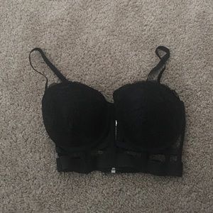 Black caged bra