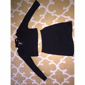 Cropped top/mini skirt 2 piece set