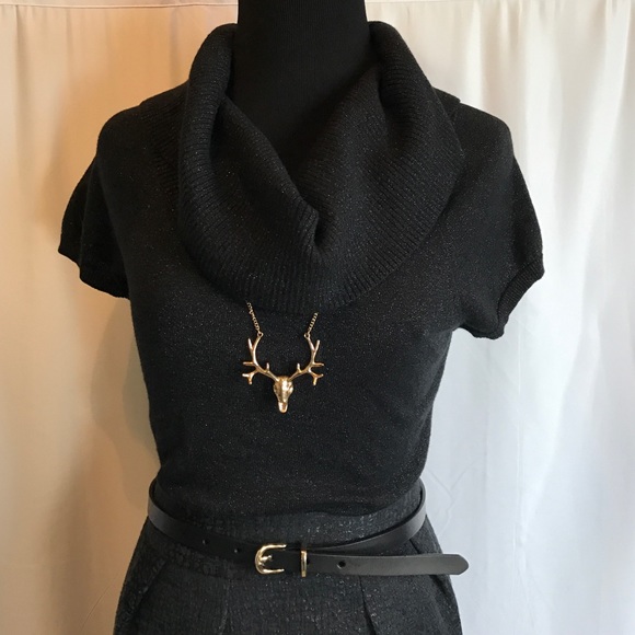 Express Sweaters - Express black shimmery cowl neck sweater sz small Express Sweaters - Express black shimmery cowl neck sweater sz small