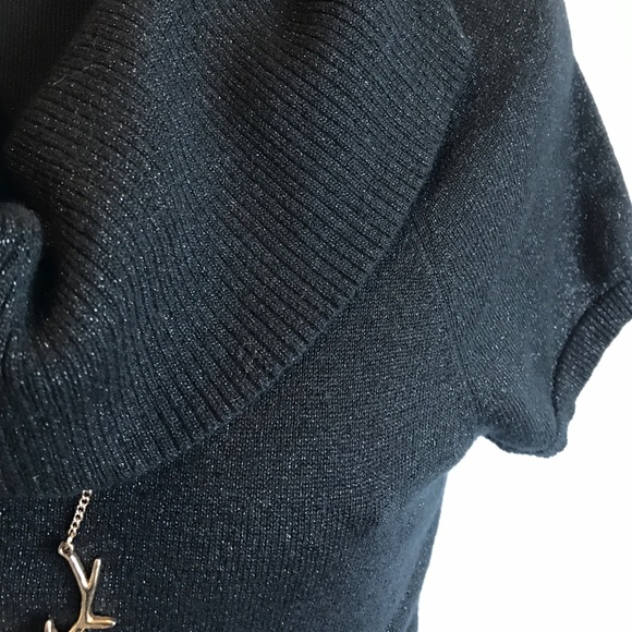 Express Sweaters - Express black shimmery cowl neck sweater sz small Express Sweaters - Express black shimmery cowl neck sweater sz small