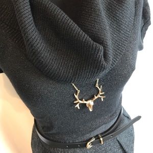 Express Sweaters - Express black shimmery cowl neck sweater sz small Express Sweaters - Express black shimmery cowl neck sweater sz small