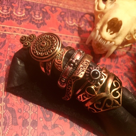 Free People Jewelry - 7pc Free People Ring Set