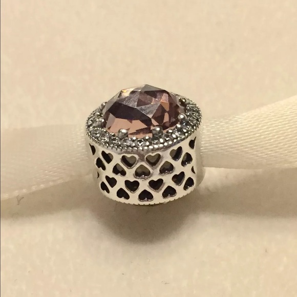 Pandora Radiant hearts Blush Pink CZ ALE Charm !!! - Picture 1 of 3