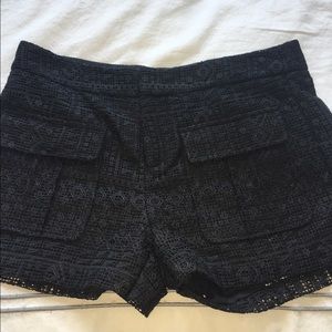 New JOIE Black Lace Shorts - Size 2