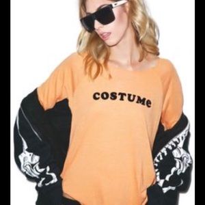 NWOT Wildfox Costume Long Sleeve Orange M