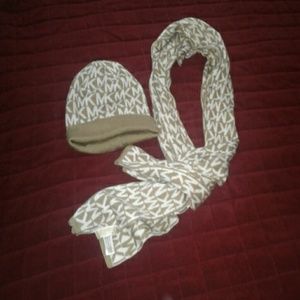 MK scarf and hat