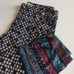anthropologie boho print pants