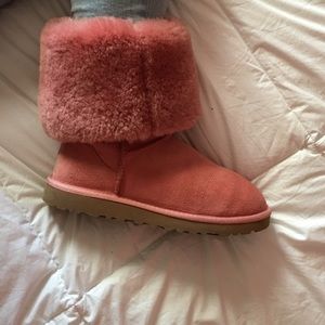 Pink tall uggs