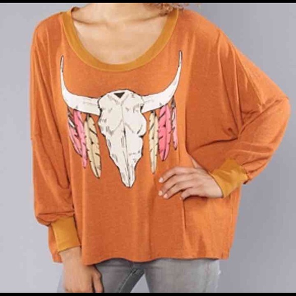 Wildfox Nevada Outlaw Jumper Orange XS