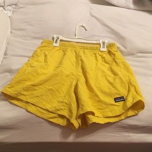 Yellow Patagonia shorts (small)