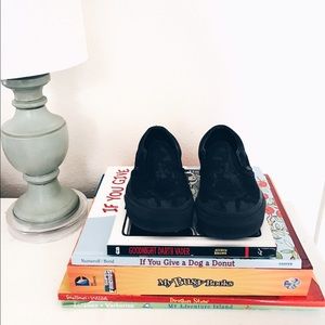 Darth Vader Vans Slip Ons. //