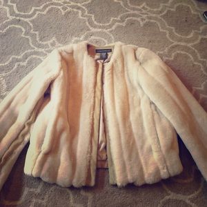Banana republic, faux fur jacket