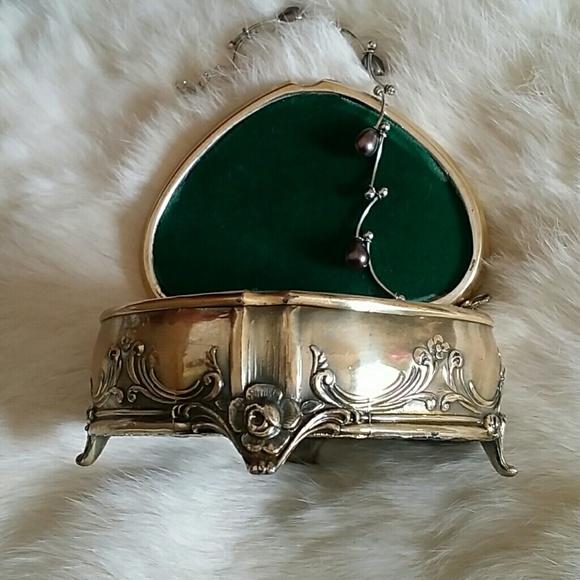 ✔Antique 1900s SilverJewel box - Picture 4 of 4