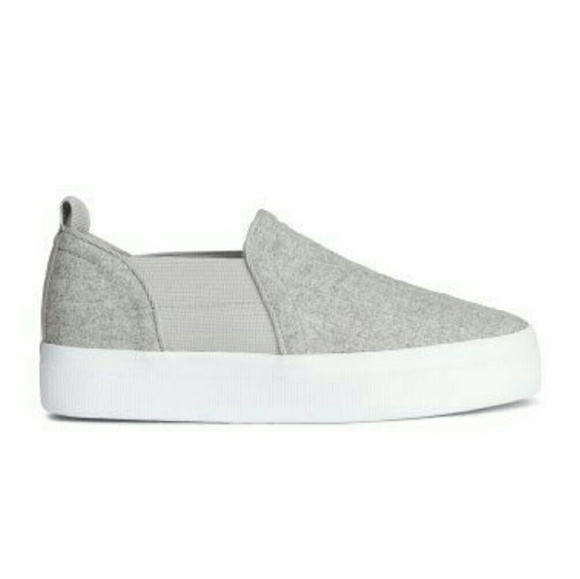 ISO  ❌WANTED H&M platform slip on grey sneakers