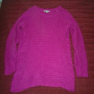 Womans fuchsia sweater