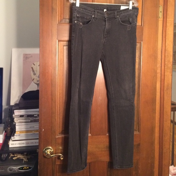 Rag & Bone for Aritzia faded black skinny jeans